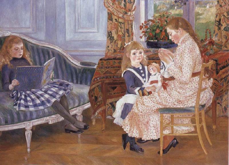 Pierre-Auguste Renoir Children-s Afternoon at Wargemont china oil painting image